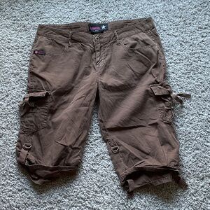 Bubblegum Brown Cotton Shorts, Size 7/8